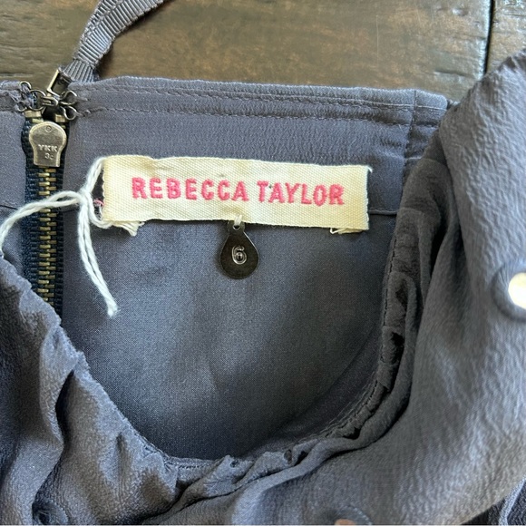 Rebecca Taylor Strapless Silk Dress, Periwinkle Gray, Size 6 Excellent Condition - Picture 5 of 9